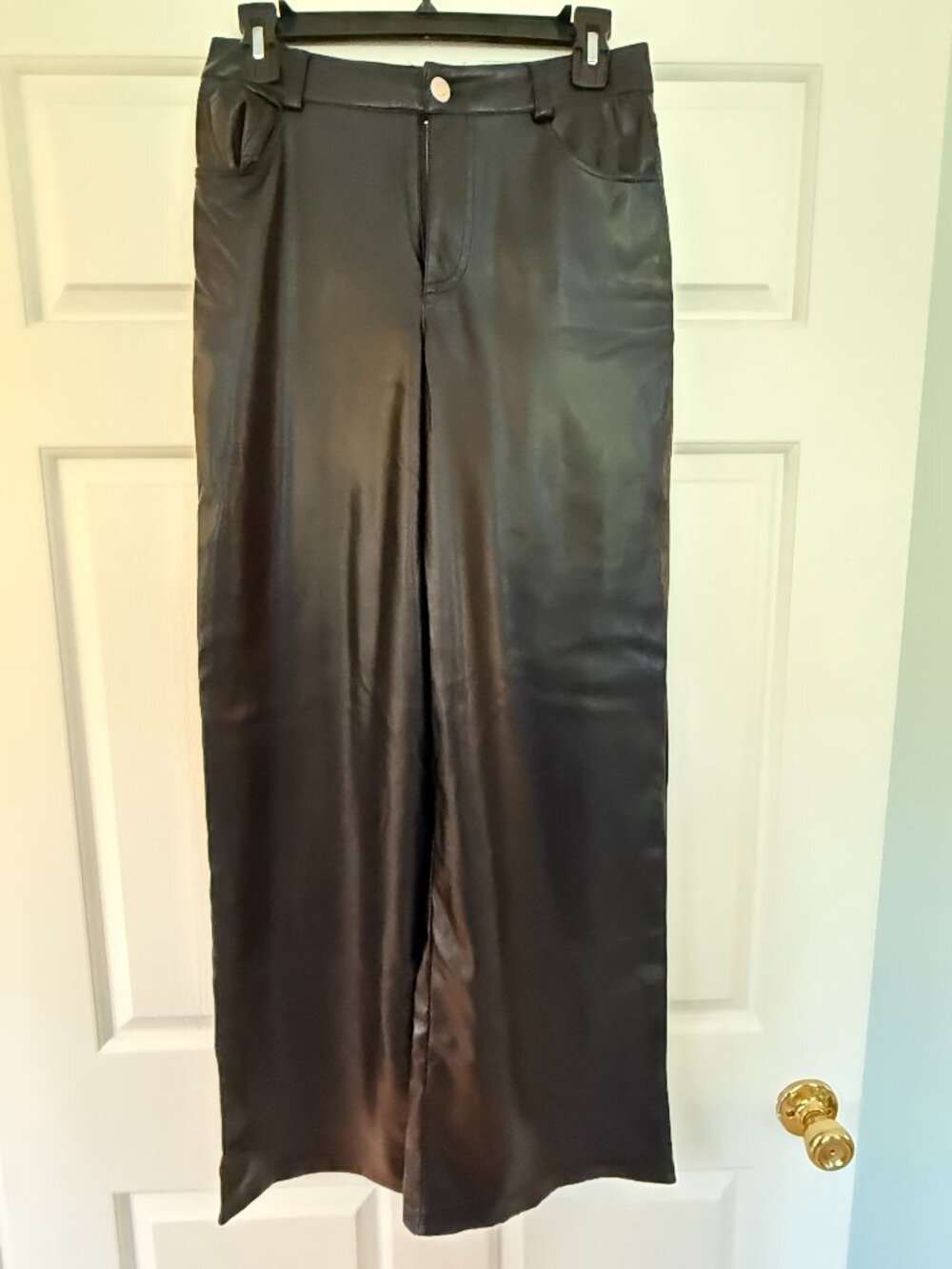 Z Supply faux leather wide leg pants